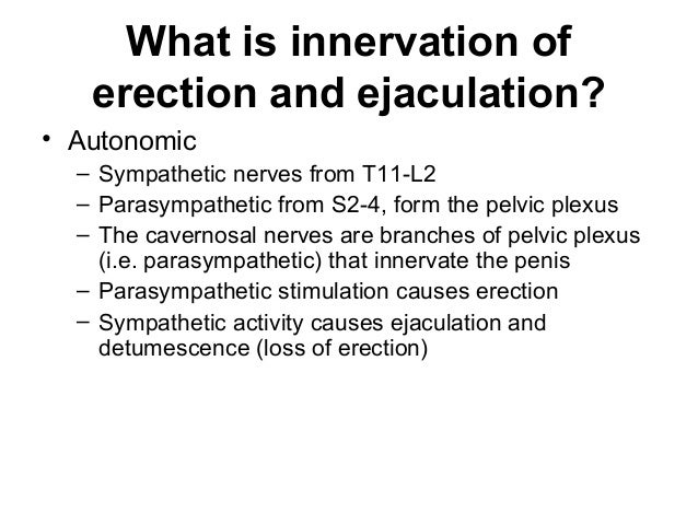 Desensitized penile nerves